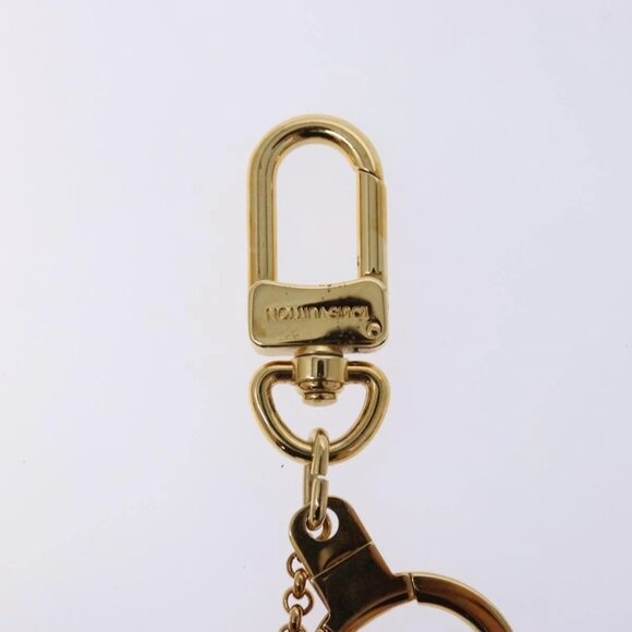 LOUIS VUITTON Porte ClesChainne Key Holder Metal T&B Gold M60076 LV Auth 129759 - Picture 4 of 11
